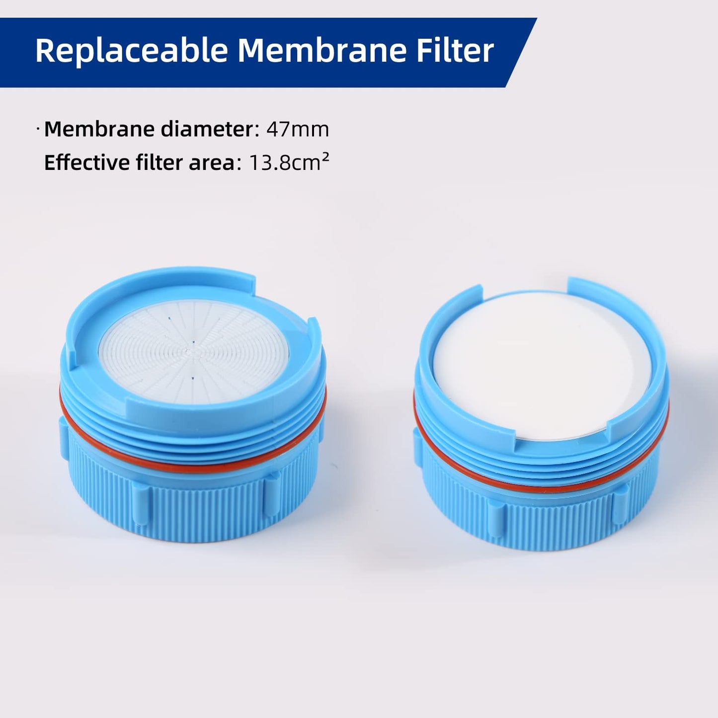 COBETTER 1 pcs/Pack Filter Holder Polypropylene Reusable for 47mm Disc Membranes Filter